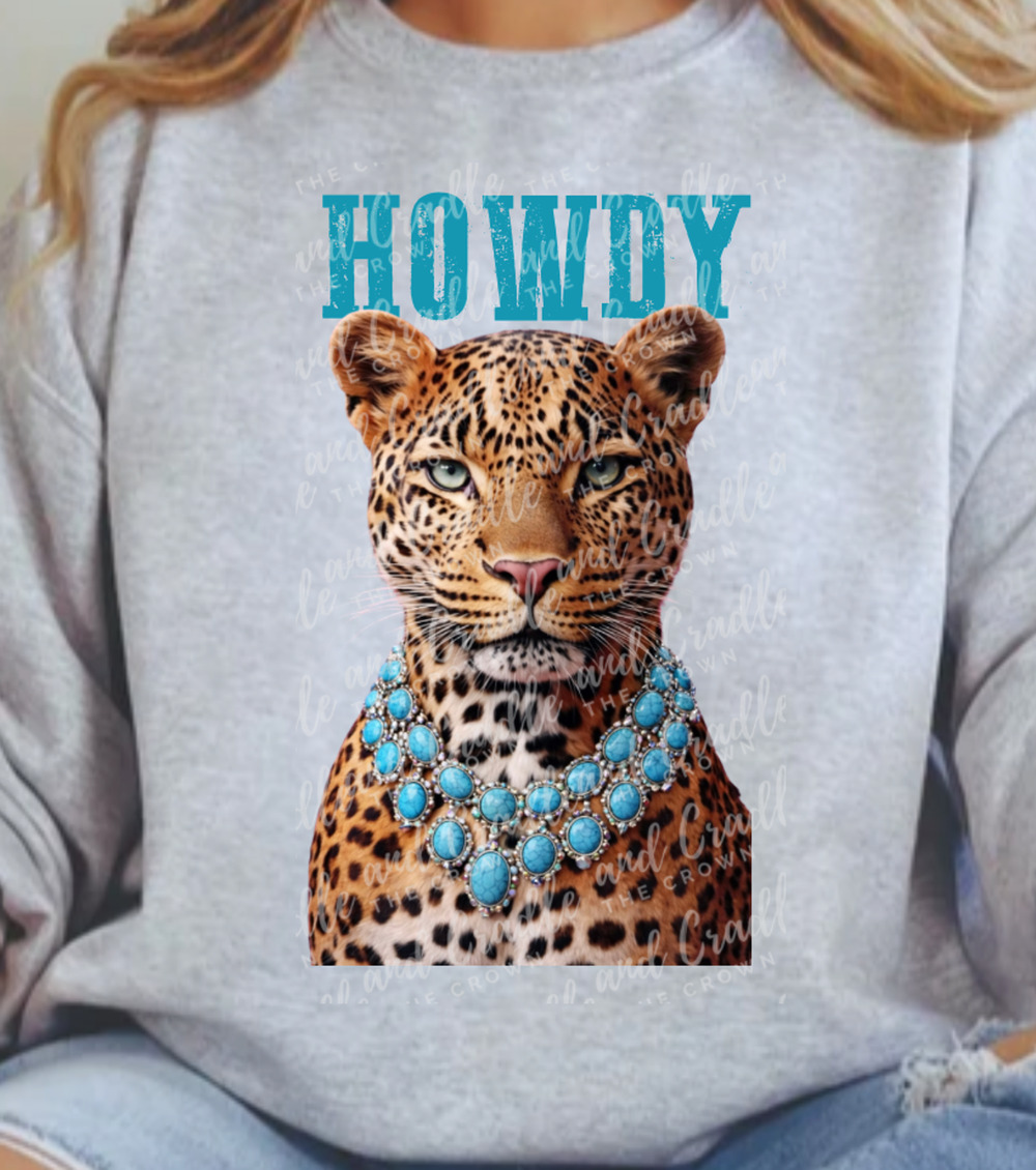 Howdy Leopard Sweatshirt